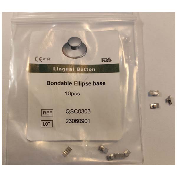 لینگوال باتن ارتودنسی Bondable Ellipse Base